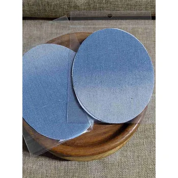 Textilní nažehlovací páska Nažehlovací záplaty riflové 11x14 cm modrá světlá