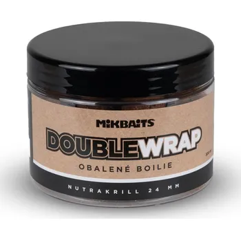 Nástraha Mikbaits ManiaQ Double Wrap boilie 500ml - NutraKRILL Průměr nástrahy: 20mm