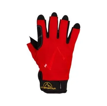 Horolezecké rukavice La Sportiva FERRATA GLOVES Red červená XL