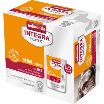 Krmivo pro kočku 8x85g animonda Integra Protect Adult Renal s hovězím