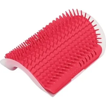 Multifunkční masážní škrabadlo pro kočky a psy - Červené