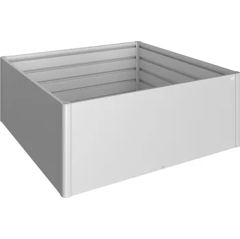 Truhlík Biohort Zvýšený truhlík na zeleninu 2 x 2 stříbrná metalíza (Rozměr 201 x 201 x 77 cm)