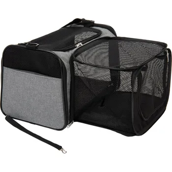 Taška pro psa a kočku Přenosná taška Onoen s výběhem - šedá