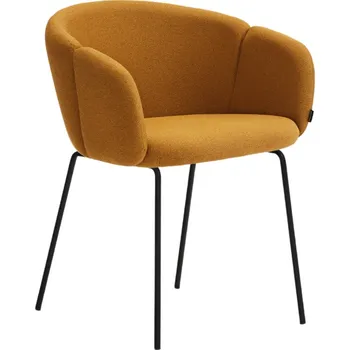 Jídelní židle Hořčicově žlutá čalouněná jídelní židle Teulat Add II.