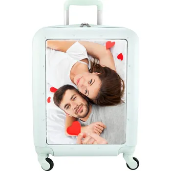 Foto kufr ABS personalizovaný mátová