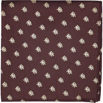 Šátek Bubibubi Vínový kapesníček do saka se lvy