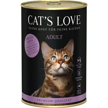 Krmivo pro kočku 24x400g Cat's Love – výhodné balení - ryba s kuřecím