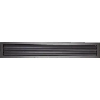 Větrací mřížka LAgrid s.r.o. Větrací kovová lamelová mřížka 80x13 Interiér Černá