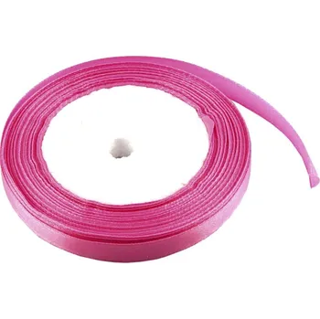 Stuha Stuha saténová 1 cm x 23 m - růžová