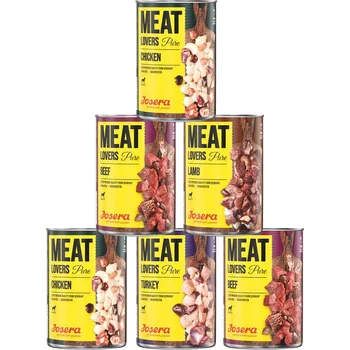 Krmivo pro psa 6x400g Josera Meatlovers Pure -mix (4 druhy)