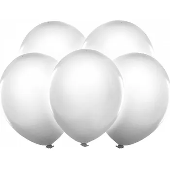 Balónek Svítící nafukovací balónky - 5ks - bílé