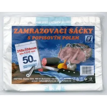 Sáček na potraviny Zamrazovací sáčky s popisem 25x35 cm/15my - 50ks/bal