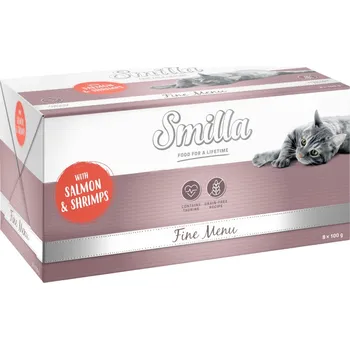 Krmivo pro psa 48x100g Smilla Fine Menu - losos a krevety