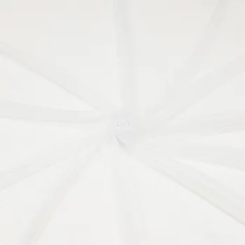 Tyl bílý, stříbrný třpyt, š.150