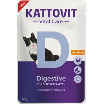 Krmivo pro kočku 85g Kattovit Vital Care Digestive Pouches Chicken