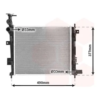 Chladič motoru Chladič, chlazení motoru VAN WEZEL 83002189