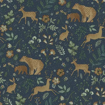 Tapeta Modrá dětská vliesová tapeta se zvířátky, 139588, To the Moon and Back, Esta Home