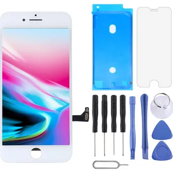 LCD panel - displej pro iPhone 8 / SE 2020 - bílý - instalační set