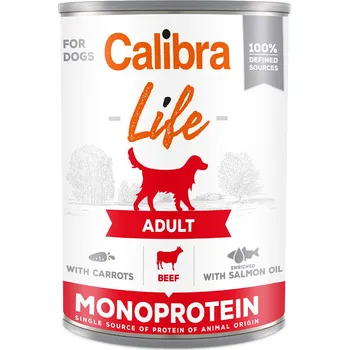 Krmivo pro psa 6x400g Calibra Dog Life Adult - Beef with carrots