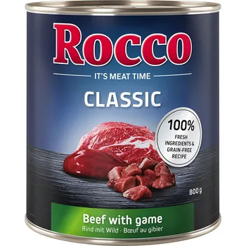 Krmivo pro psa 6x800g Rocco Classic - Hovězí se zvěřinou