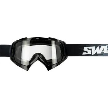 Motocyklové brýle SWAPS Swaps GOGGLECROS51 MX brýle Pixel černé/černé/čiré