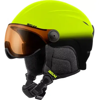 lyže/snb helma Relax-Twister Visor-RH27R - zelená/černá (Relax-Twister Visor-RH27R - zelená/černá)