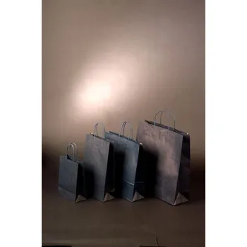 Dárková taška Papírová taška o rozměru 360 x 120 x 400 mm, tmavě modrá, pap. kr. držadla