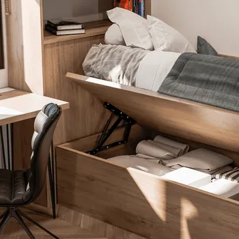 Emuca Sada zvedacího mechanismu lůžka s písty na šířku CANAPE 135 / černá