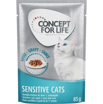 Krmivo pro kočku 24x85g Concept for Life Sensitive Cats - v omáčce