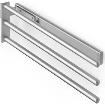 Emuca Výsuvný držák ručníků 3 ramena ARNOLD 440 mm / Hliník