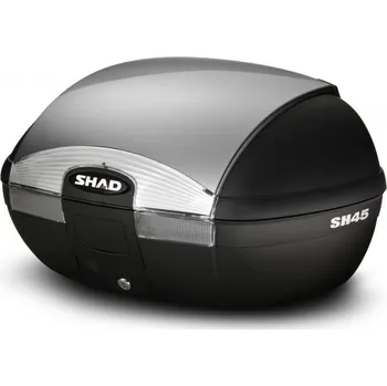 Zavazadlo na motocykl KUFR SHAD SH45 Silver s plotnou