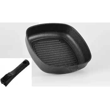 Pánev Grilovací pánev titanová 26x26x6,5 cm BAF Gigant INDUKCE odnímatelná ručka