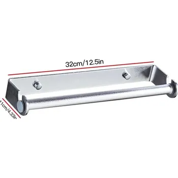 Držák na utěrky | držák na toaletní papír - stříbrná 32 x 11 cm