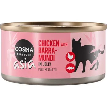 Krmivo pro kočku 6x170g Cosma Thai/Asia v želé - Kuře s okounem barramundi
