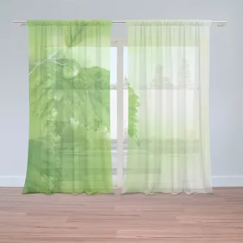 Záclona Záclony Listy 2: 2 ks - 150x250 cm - Sablio