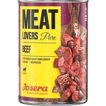 Krmivo pro psa 12x800g Josera Meatlovers Pure - hovězí