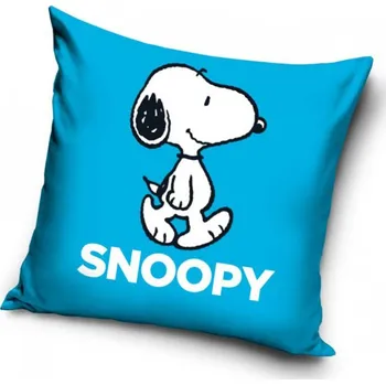Dekorativní polštářek TipTrade Povlak na polštářek 40x40 cm - Snoopy Blue Modrá