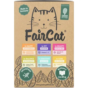 Krmivo pro kočku 6x85g FairCat Multipack