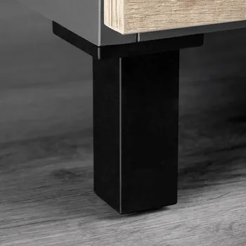 Nábytkové kování Emuca Plastová nožka VAMOS / Černá matná 100 mm