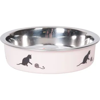 Miska pro psa Karlie Ascar miska pro kočky - 160 ml, Ø 10 cm, růžová