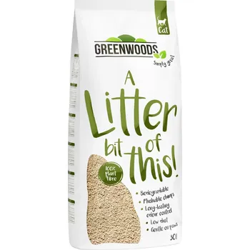 2x30l Greenwoods Plant Fibre přírodní hrudkující stelivo pro kočky