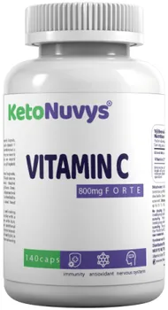 KetoNuvys Vitamin C Forte 800 mg 140 cps.
