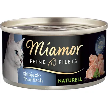 Krmivo pro kočku 12x80g Miamor Feine Filets Naturelle - tuňák