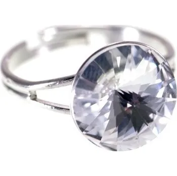 Prsten Dámský prsten RIVOLI LIGHT 10 mm SWAROVSKI Rhodium