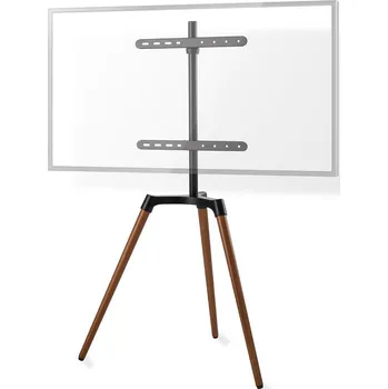 Televizní držák Nedis TVSM7060BK stojan pro TV, 50 - 65", 35 kg, Skandinávský design černá/buk