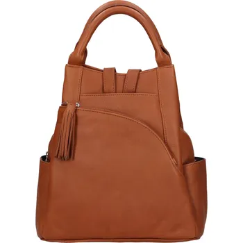 Městský batoh Dámský kožený batoh The Trend Diana - koňak