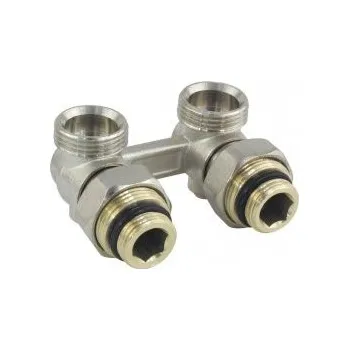 Ventil Honeywell Resideo V2496 Verafix VKE radiátorové šroubení 1/2" spodní, rohové, V2496EY015A