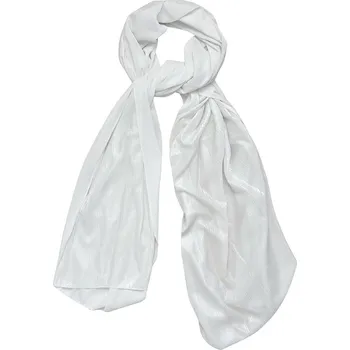 Šátek Bílý společenský třpytivý šátek