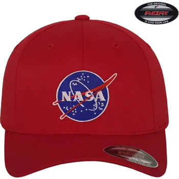 Kšiltovka čepice NASA Insignia Flexfit Cap červená L/XL