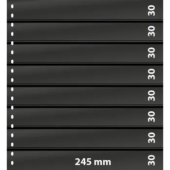 Sběratelství Lindner OMNIA listy - 8 kapes Varianta: černá, Velikost balení: 10 ks